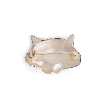 4F フィーアエフ　どっしり猫ブローチ ハチワレ Drowsy Cat 日本製の画像