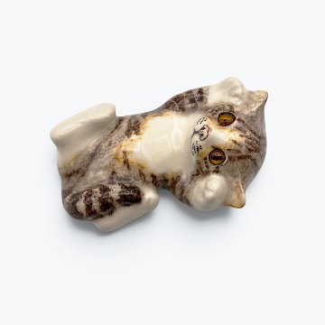 ウィンスタンレイキャット ごろんポーズキジサバトラ白猫　ケンジントンキャット Winstanleyの画像