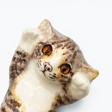 ウィンスタンレイキャット ごろんポーズキジサバトラ白猫　ケンジントンキャット Winstanleyの画像