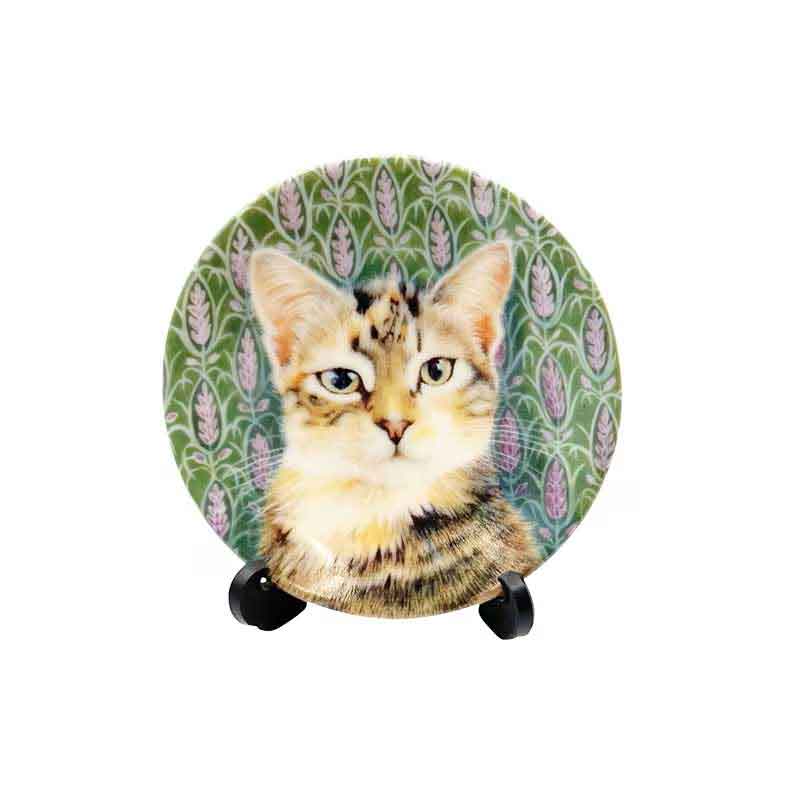 ロイヤルウースター アイボリーキャッツ 猫のミニ絵皿　SHEENA AND THE LAVENDERの画像