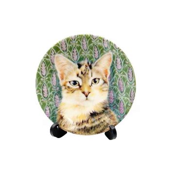 ロイヤルウースター アイボリーキャッツ 猫のミニ絵皿　SHEENA AND THE LAVENDERの画像