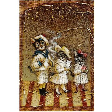 「3人のお茶会」ポストカード　高橋幸恵 X TIM & SAILOR コラボレーションの画像