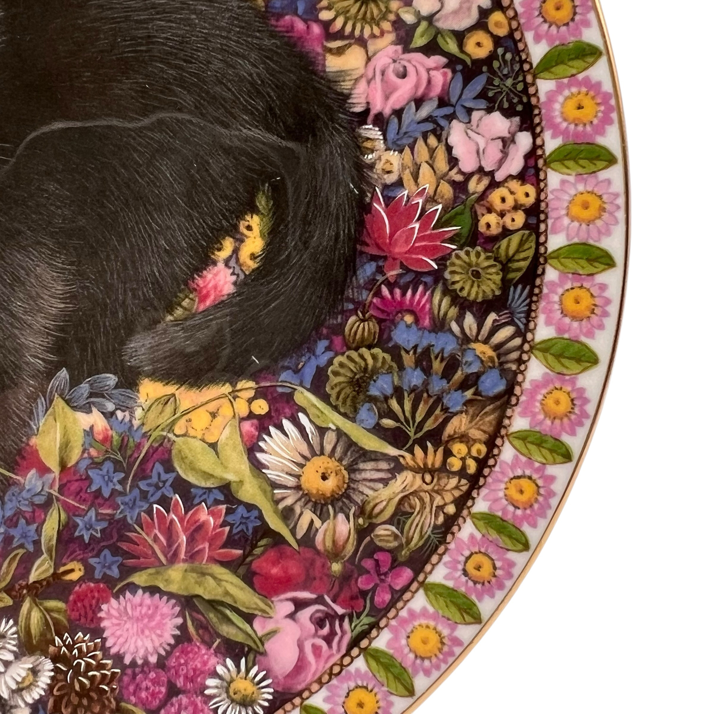 エインズレイ レズリー・アン・アイボリー猫の絵皿 Meet My Kittens 10月チェスタートンの画像