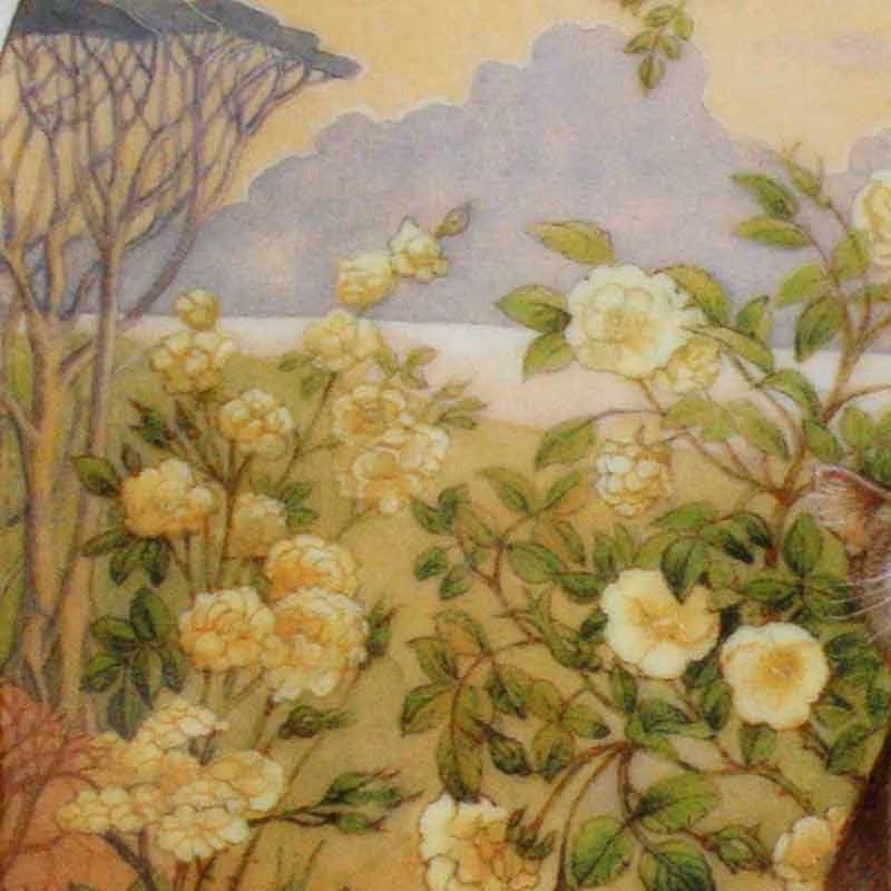 レズリー・アン・アイボリー猫の絵皿 Lesley's Gallery of Cats NOON アールヌーボーの画像