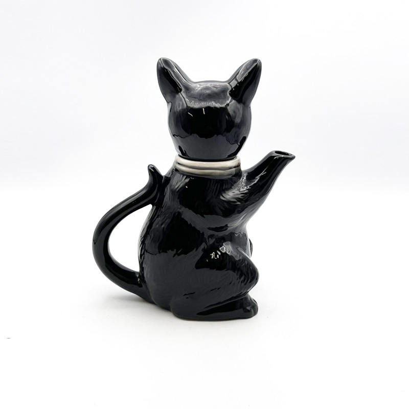 トニーウッドスタジオ Tony Wood Studio 黒猫のティーポット 英国製の画像