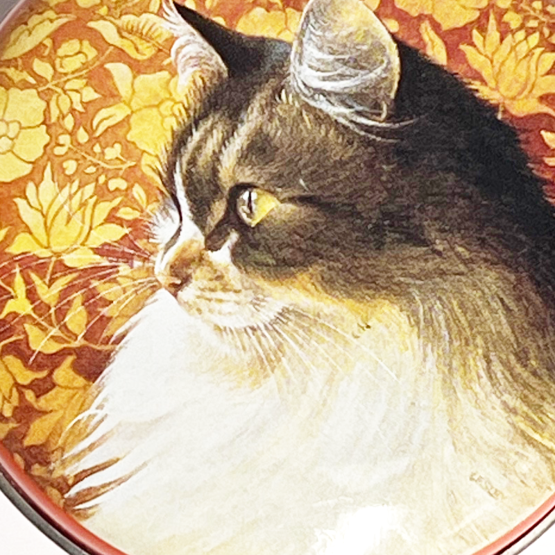 Hunkydory Designs レズリー・アン・アイボリー 猫のヴィンテージブリキ缶　アグネッサの画像