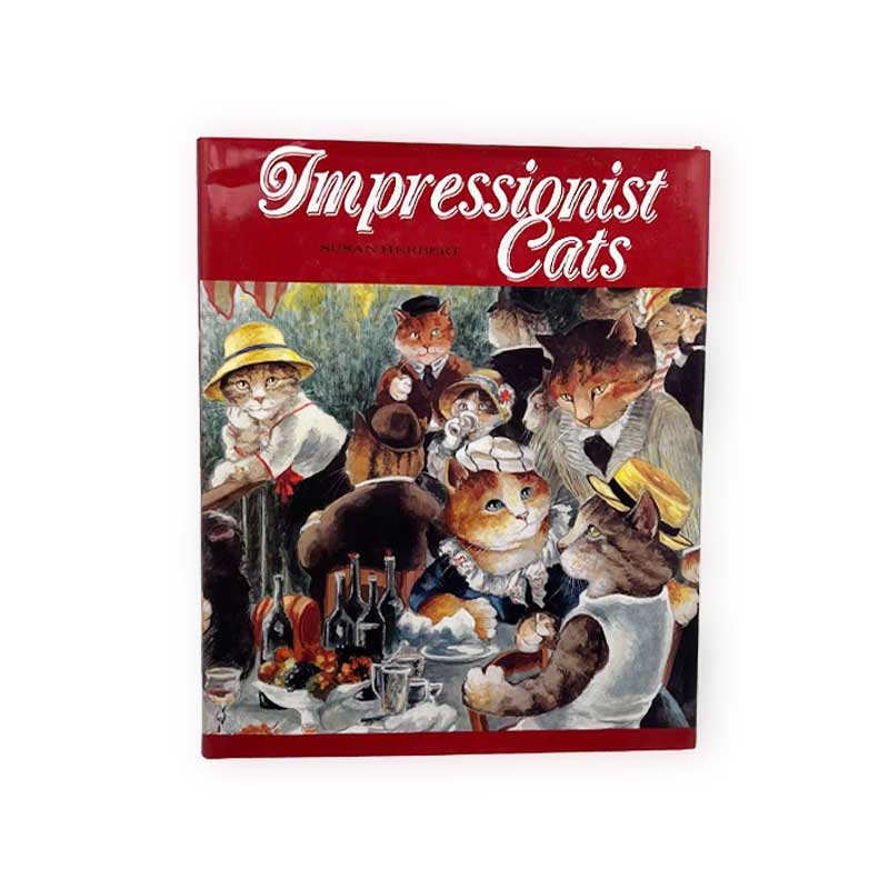 直筆サイン入り プレミア本 スーザンハーバート Impressionist Cats 印象派の猫 猫の本の画像