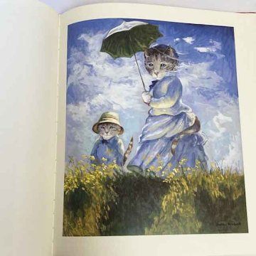直筆サイン入り プレミア本 スーザンハーバート Impressionist Cats 印象派の猫 猫の本の画像