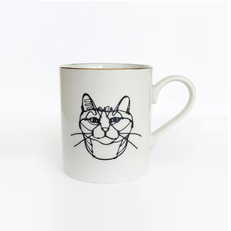 ＋HAyU 猫柄 美濃焼 猫柄マグカップ Mino Ware Collection マグカップ 300ml 日本製の画像