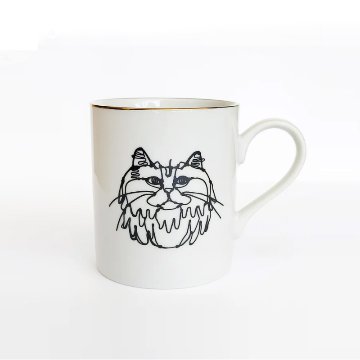 ＋HAyU 猫柄 美濃焼 猫柄マグカップ Mino Ware Collection マグカップ 300ml 日本製の画像