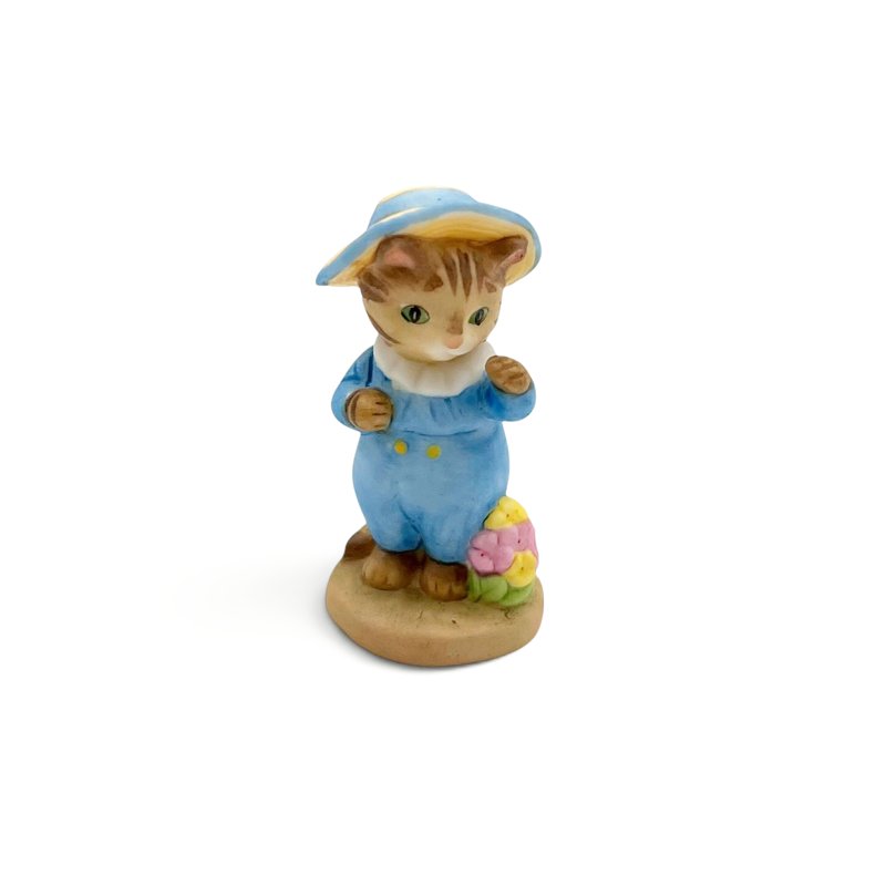 ビアトリクス・ポター こねこのトム TOM KITTENの陶器製ミニチュアフィギュア 加藤工芸の画像