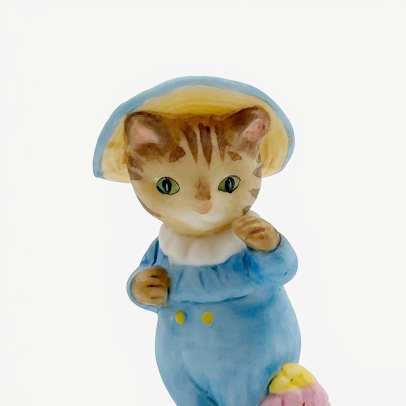ビアトリクス・ポター こねこのトム TOM KITTENの陶器製ミニチュアフィギュア 加藤工芸の画像