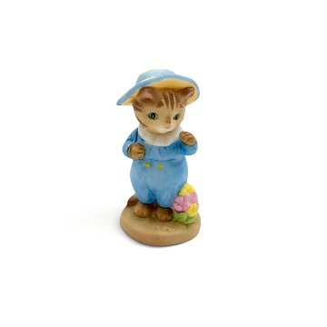 ビアトリクス・ポター こねこのトム TOM KITTENの陶器製ミニチュアフィギュア 加藤工芸の画像