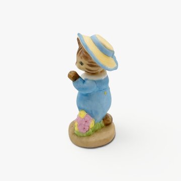 ビアトリクス・ポター こねこのトム TOM KITTENの陶器製ミニチュアフィギュア 加藤工芸の画像