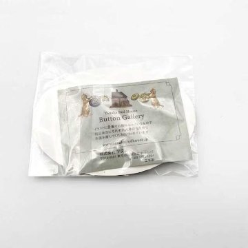 Yanaka Red House Button Galleryオリジナル猫のボタン2個セット　猫のルルとスミレ　の画像