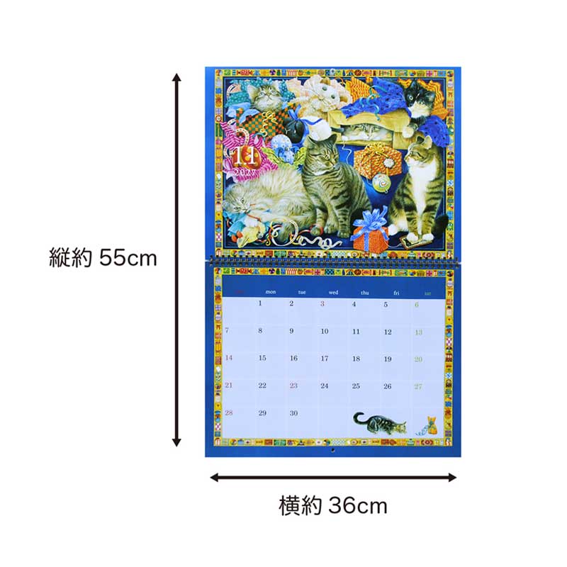 2027年カレンダー アイボリーキャッツ IVORY CATS 壁掛けカレンダー　ディアカーズの画像