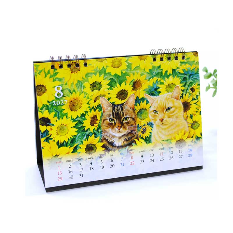 2027年カレンダー アイボリーキャッツ IVORY CATS 卓上カレンダー　ディアカーズの画像