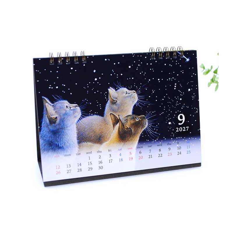 2027年カレンダー アイボリーキャッツ IVORY CATS 卓上カレンダー　ディアカーズの画像