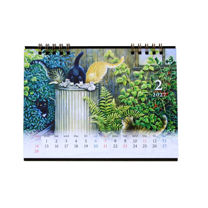 2027年カレンダー アイボリーキャッツ IVORY CATS 卓上カレンダー　ディアカーズの画像