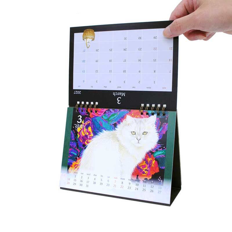 2027年カレンダー アイボリーキャッツ IVORY CATS 卓上カレンダー　ディアカーズの画像