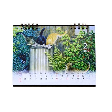 2027年カレンダー アイボリーキャッツ IVORY CATS 卓上カレンダー　ディアカーズの画像