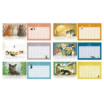 2027年カレンダー アイボリーキャッツ IVORY CATS 卓上カレンダー　ディアカーズの画像