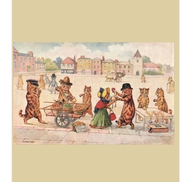 Louis Wain "Marketing" クリアファイル A4サイズ TIM & SAILORオリジナルの画像