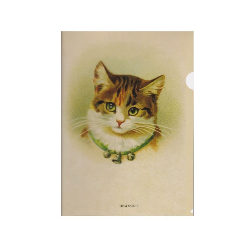 ヴィクトリアンキャットの猫のクリアファイル A4サイズ TIM & SAILORオリジナルの画像