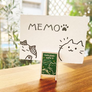 ミニチュア看板型クリップスタンドの画像