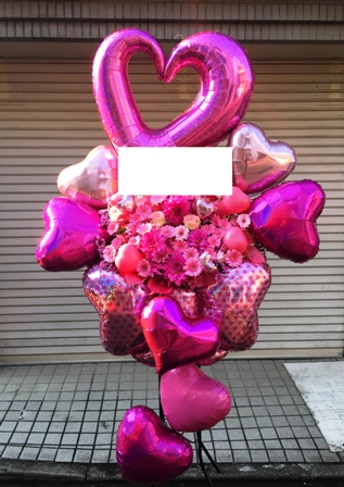 推し活♡バルーンフラワー フラスタ K-pop BILLLIE様へ贈られたフラスタ♡ 柔らかいカラー3色でデザイン