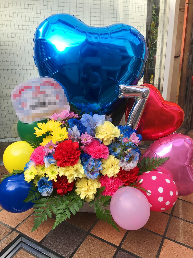 東京ライブバルーン(fba-07) バルーンフラワーアレンジの画像