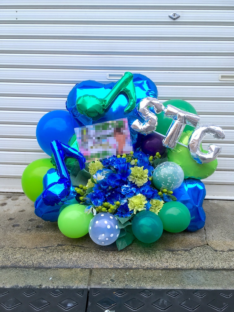 東京ライブバルーン(fba-16) バルーンフラワーアレンジの画像