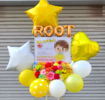 siena 生花のフラスタ(バルーンフラワースタンド花）の画像