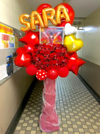 アーティシャルフラワーバルーンスタンド　EXE(es-31-zo)の画像