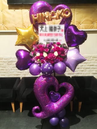 生花のフラスタ(バルーンフラワースタンド花）sienaの画像