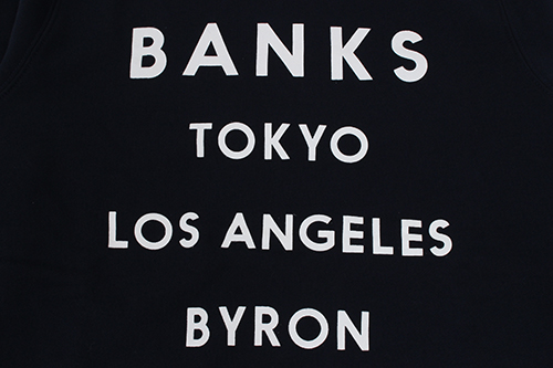 BANKS/バンクス/トレーナー/ネイビー/オーガニックコットン画像