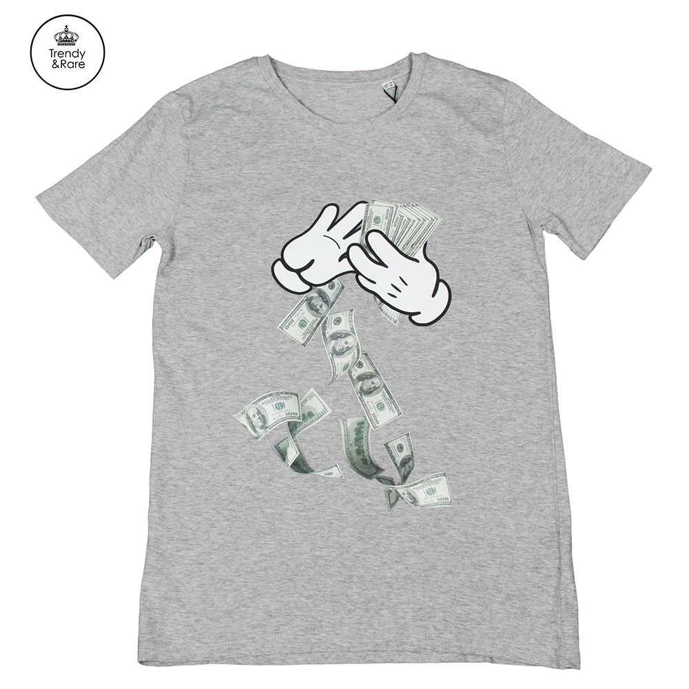 Trendy & Rare トレンディ＆レア 半袖Tシャツ Tシャツ ユニセックス イタリアブランド 2018SS ドル ミッキー画像