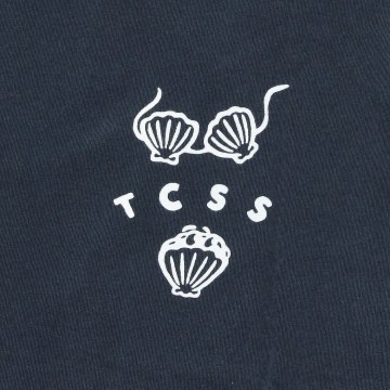 TCSS/ティーシーエスエス カットソー ネイビー サーフ ワンポイントロゴ バックプリント画像