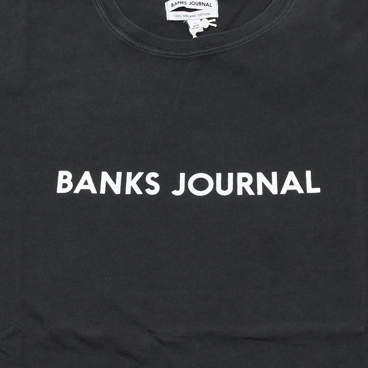 BANKS / バンクス カットソー ワンポイントロゴ ダークグレー サーフ画像