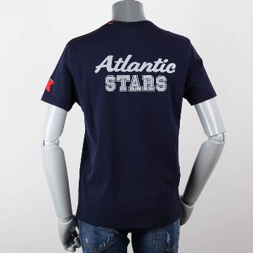 Atlantic STARS アトランティックスターズ バックプリント メンズ  Tシャツ ネイビー 2018ss ams1847画像