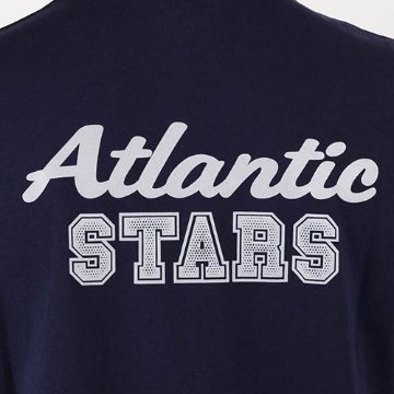 Atlantic STARS アトランティックスターズ バックプリント メンズ  Tシャツ ネイビー 2018ss ams1847画像