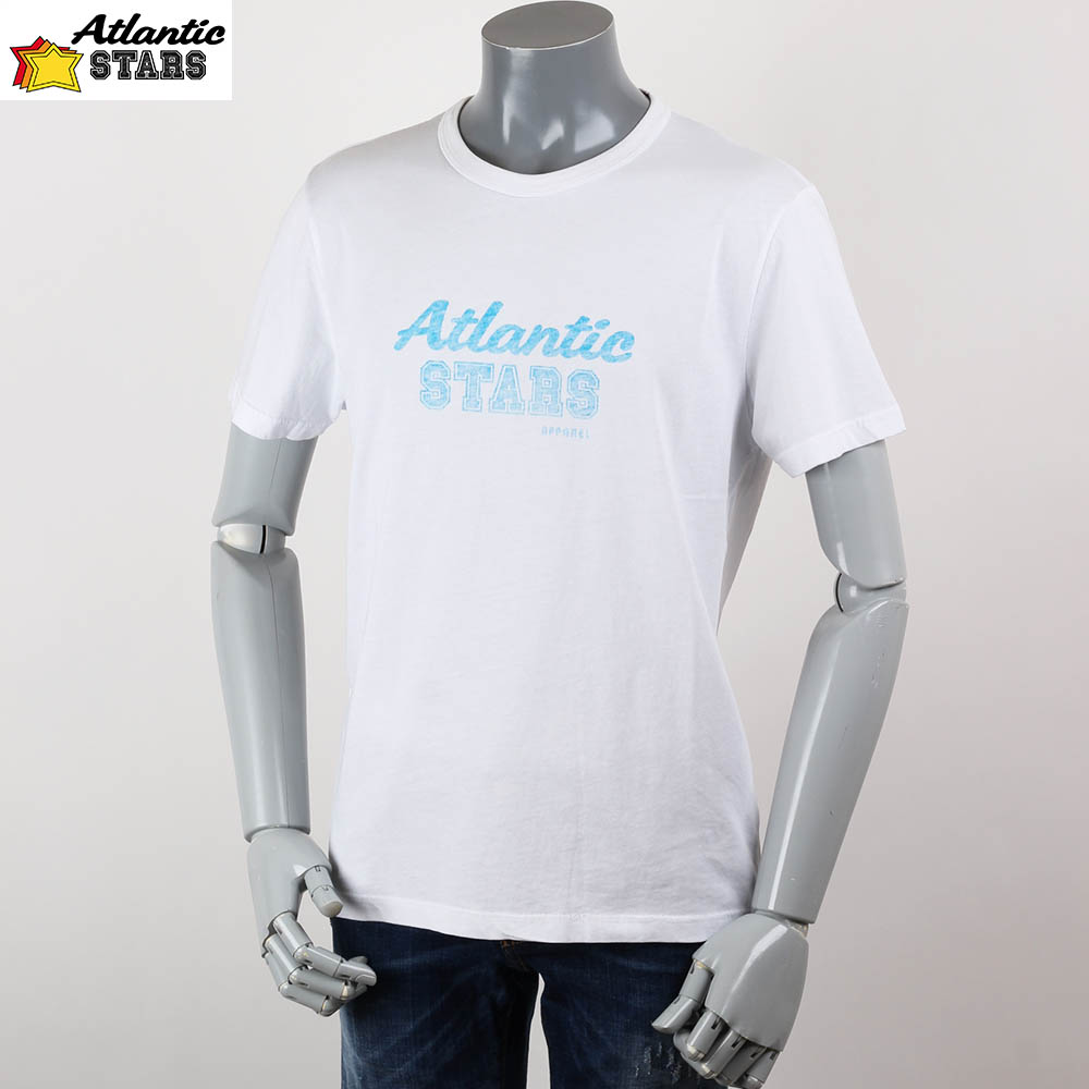 Atlantic STARS アトランティックスターズ プリント メンズ  Tシャツ ホワイト 2018ss ams1848画像