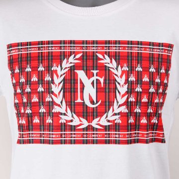 NOCOMMENTPARIS ノーコメントパリ フランス 　 ホワイト ロンＴ プリント 【国内正規品】の画像