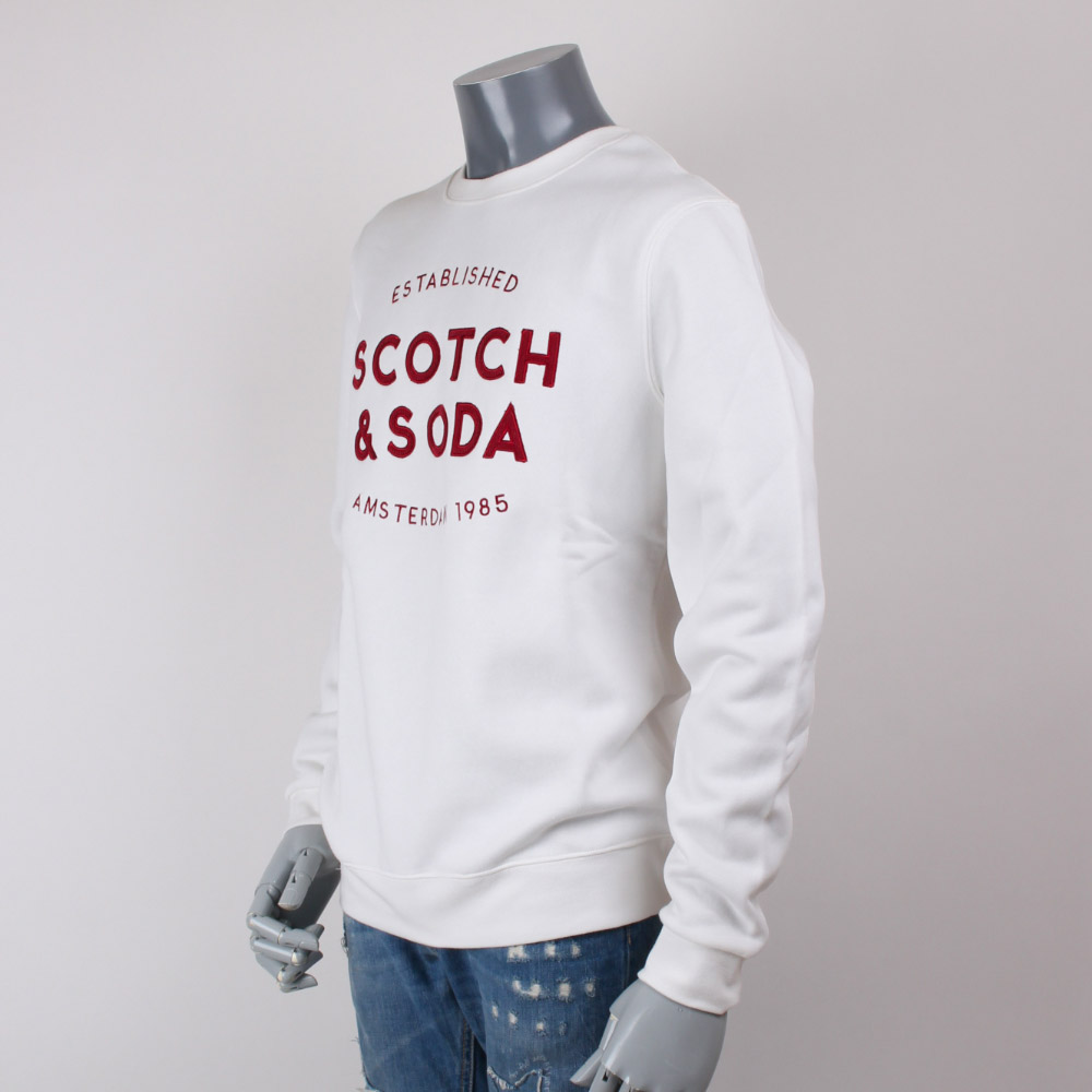 SCOTCH&SODA スコッチ アンド ソーダ トレーナー スエット ホワイト画像