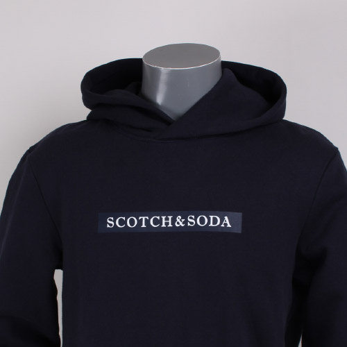SCOTCH&SODA スコッチ アンド ソーダ ネイビー ワンポイント プリント画像