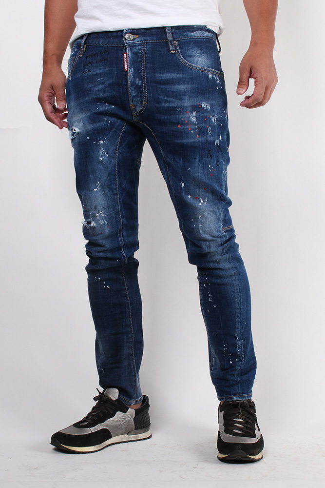 DSQUARED2 ディースクエアード ジーンズ TIDY BIKER JEAN ブルー