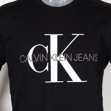 CALVIN KLEIN JEANS カルバンクラインジーンズ CK ロゴ Tシャツ ブラック画像