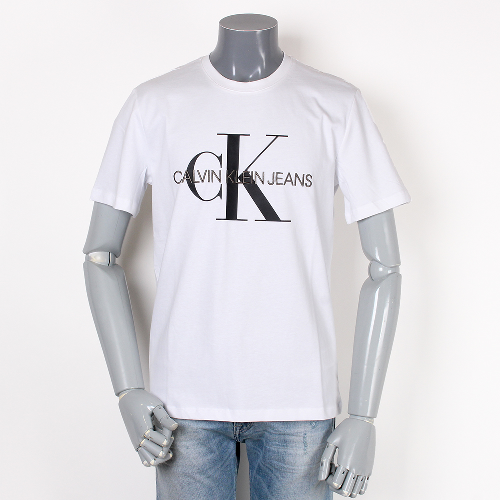 CALVIN KLEIN JEANS カルバンクラインジーンズ CK ロゴ Tシャツ ホワイト画像