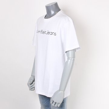 CALVIN KLEIN JEANS カルバンクラインジーンズ CK ロゴ Tシャツ ホワイト オーバーサイズ画像