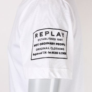 REPLAY リプレイ ピースダイ シングルジャージー Tシャツ M3026.000.22038 【国内正規】画像
